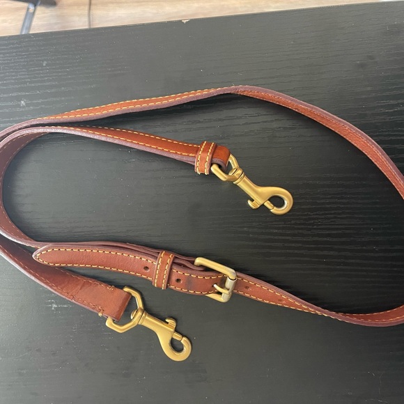 Dooney & Bourke Pebble Grain Large Satchel - Black and Tan - Picture 8 of 10